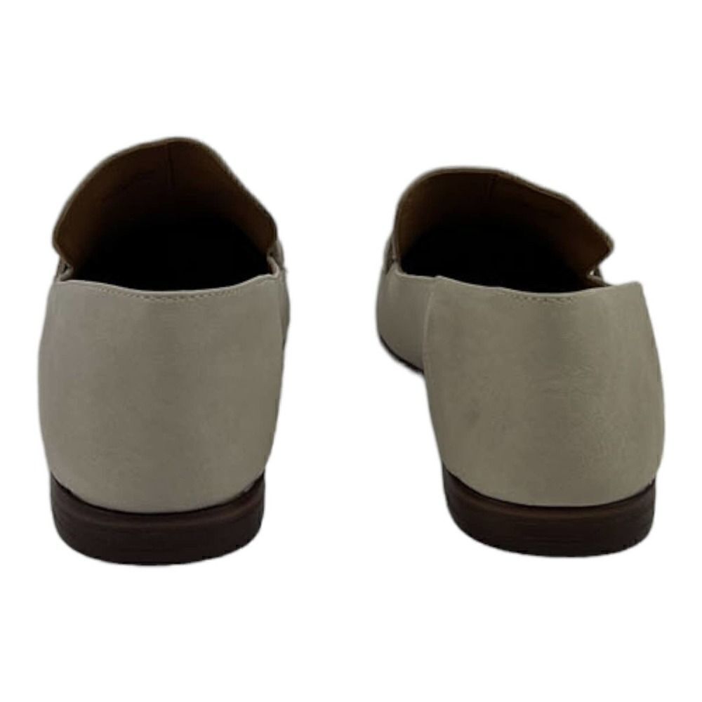 New Women Patricia Nash Fia Gray Bone Leather Closed Toe Loafers US 10 / EU 40 - Picture 4 of 9